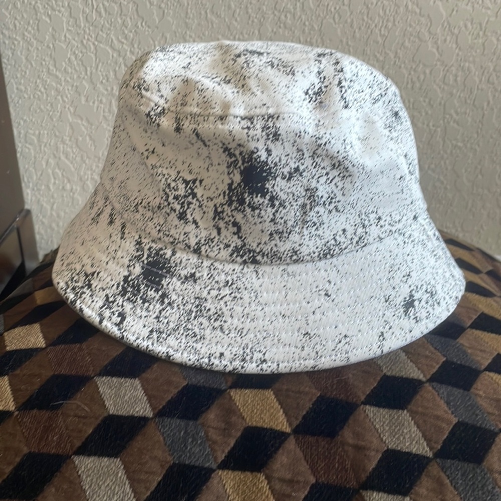 White and Black bucket hat